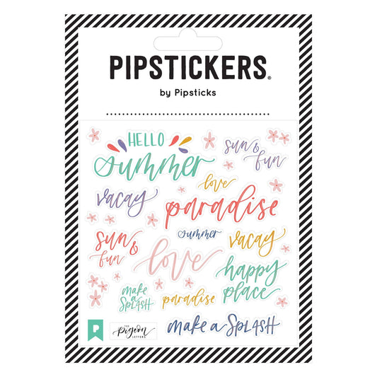 Hello Summer by The Pigeon Letters Stickers