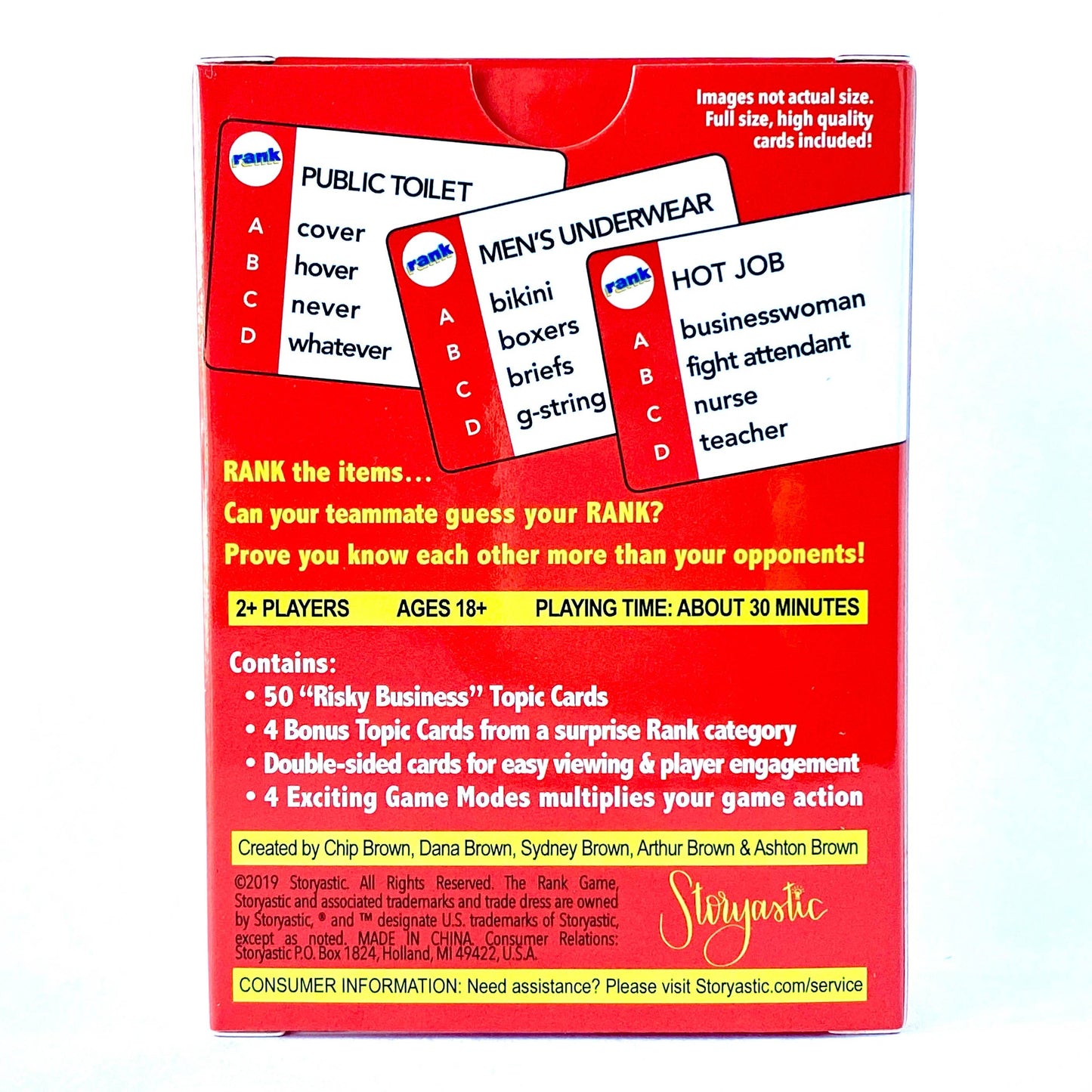 The Rank Game- Expansion Pack: Risky Business (Red Pack)