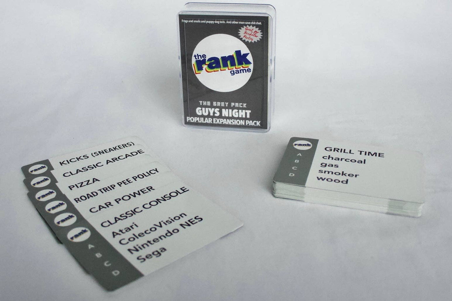 The Rank Game- Expansion & Standalone Pack: Guys Night (Grey