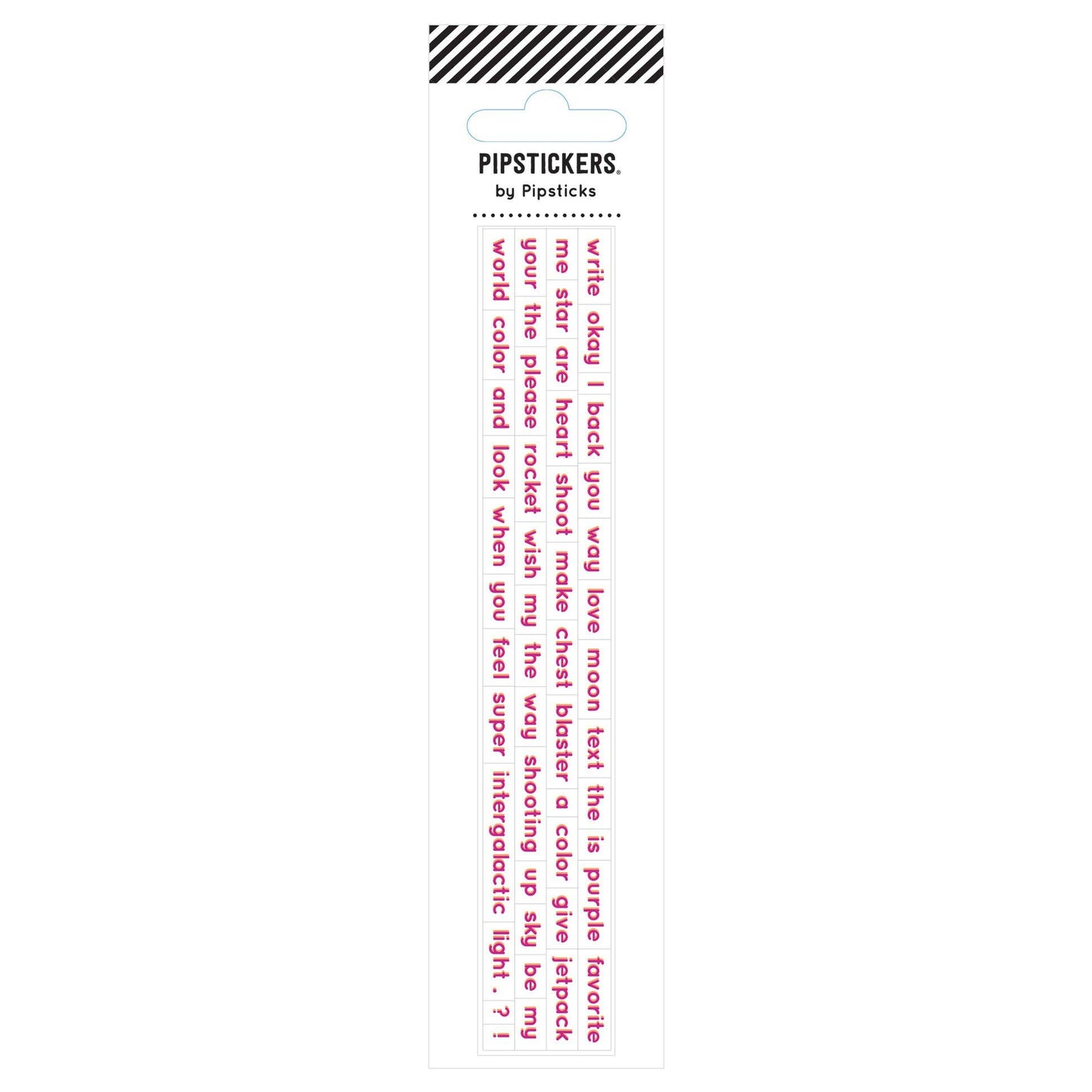 Intergalactic Words Stickers