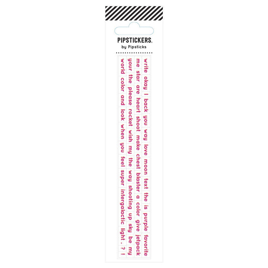 Intergalactic Words Stickers