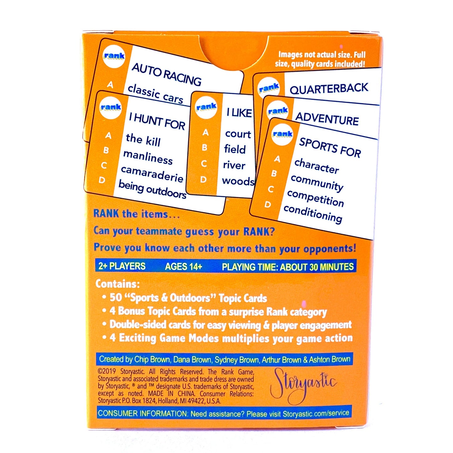 The Rank Game- Expansion Pack: Sports & Outdoors (Orange Pack)