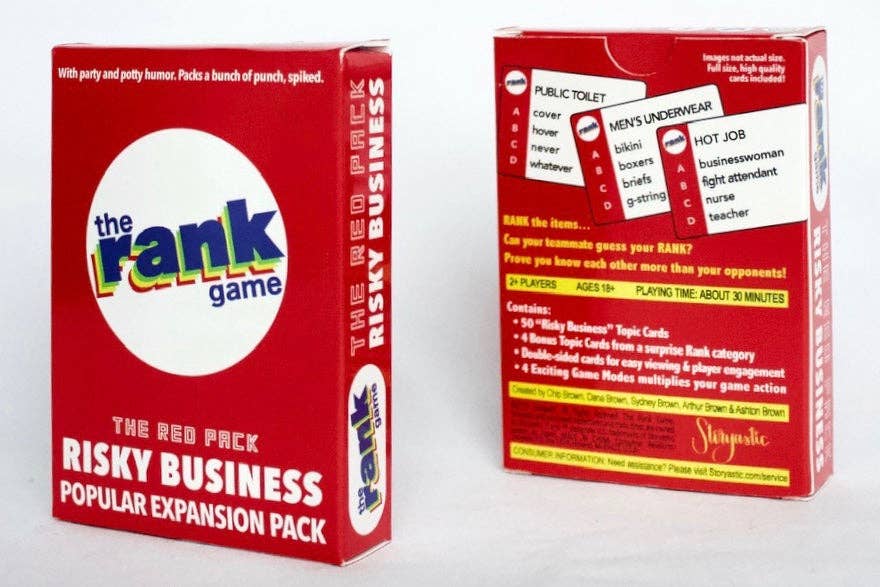 The Rank Game- Expansion Pack: Risky Business (Red Pack)