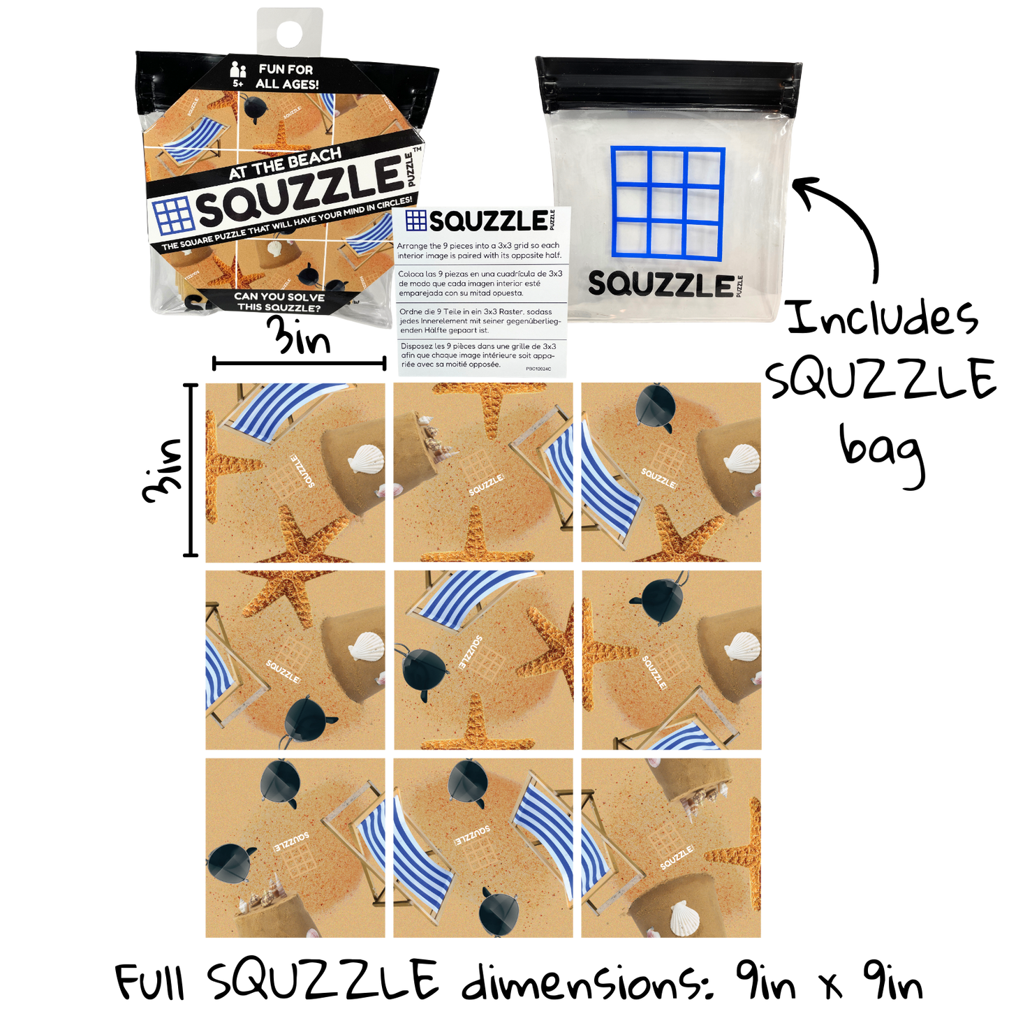 At the Beach Squzzle Puzzle