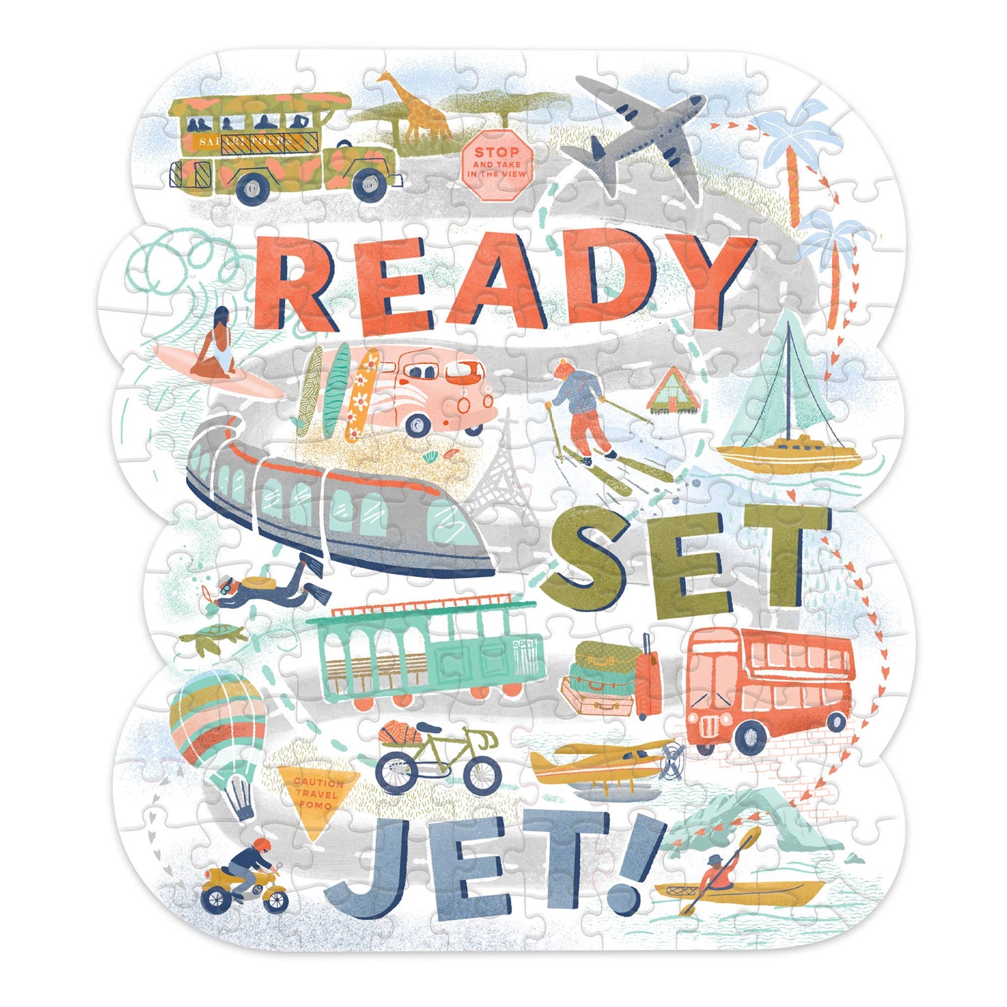 Mini Jigsaw Puzzle- Ready. Set. Jet!