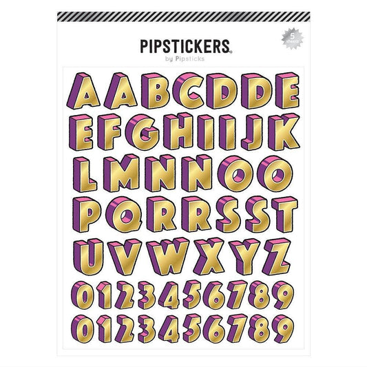 Magnificent Big Alphabet (5ct) Stickers