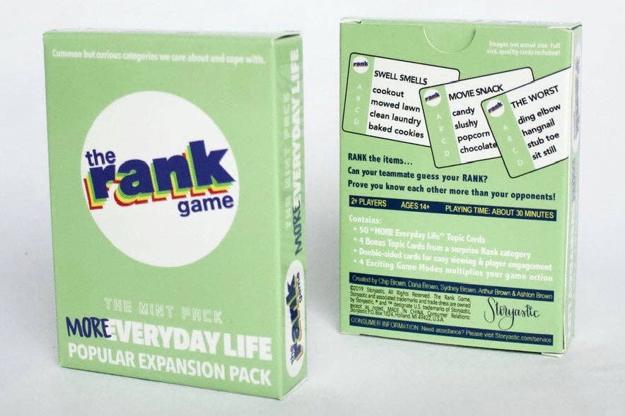 The Rank Game- Expansion Pack: MORE Everyday Life (Mint Pack)