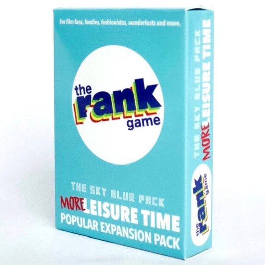 The Rank Game- Expansion Pack: MORE Leisure Time (Sky Blue Pack)