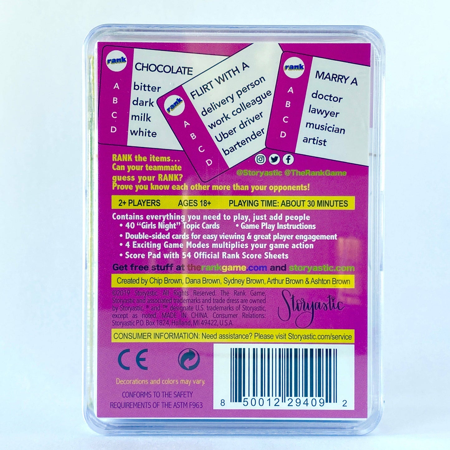 The Rank Game- Expansion & Standalone Pack: Girls Night (Hot Pink Pack)