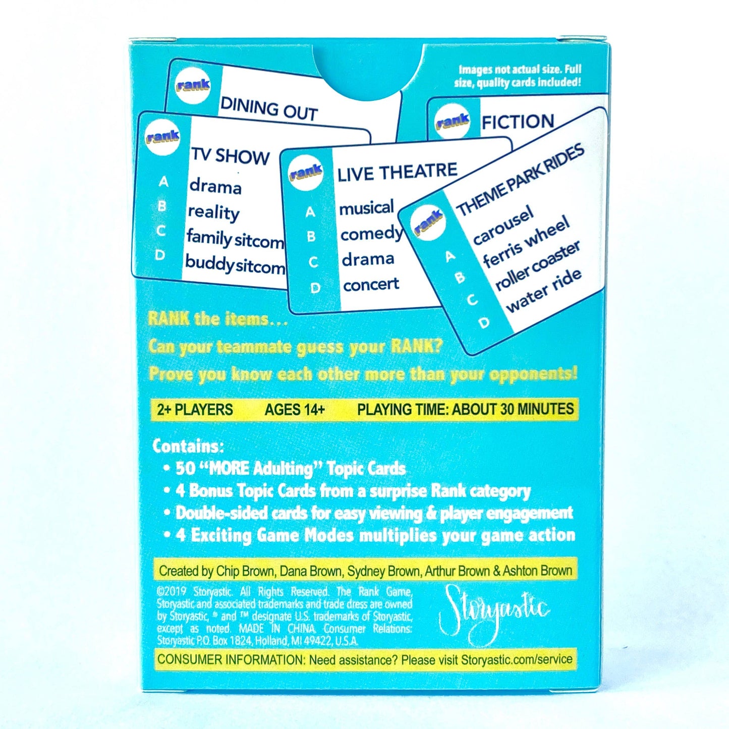 The Rank Game- Expansion Pack: MORE Leisure Time (Sky Blue Pack)