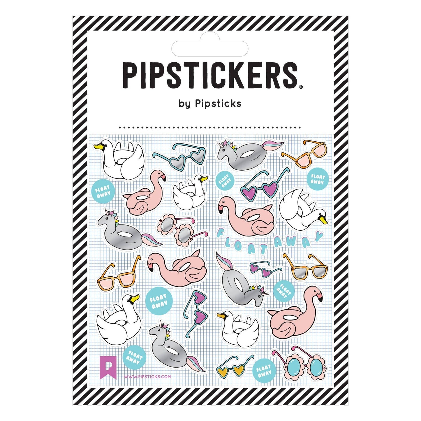 Pool Float Away Stickers