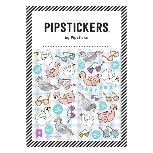 Pool Float Away Stickers