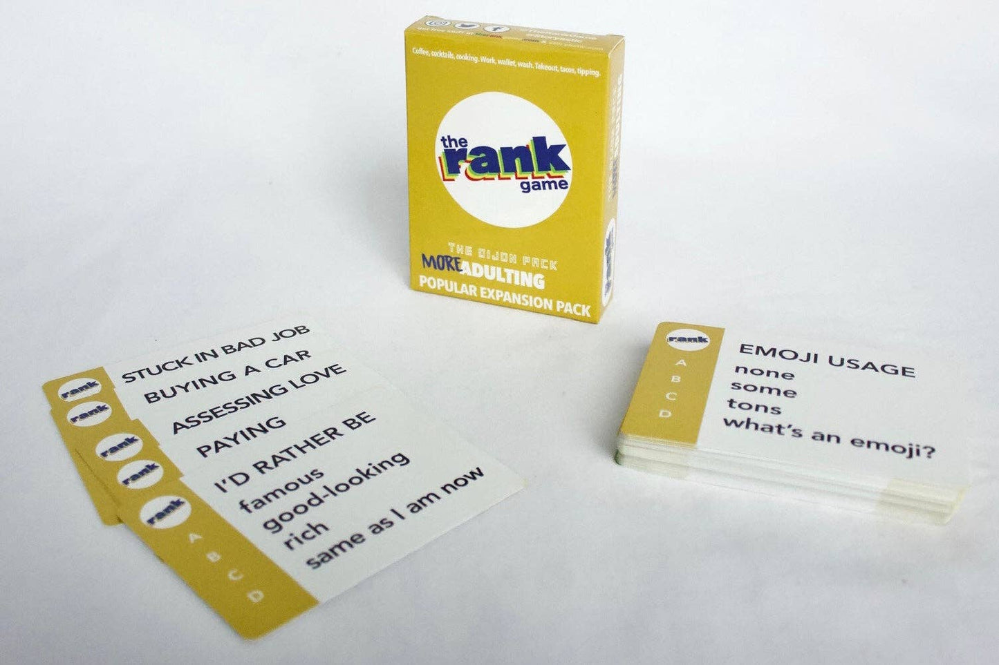 The Rank Game- Expansion Pack: MORE Adulting (Dijon Pack)