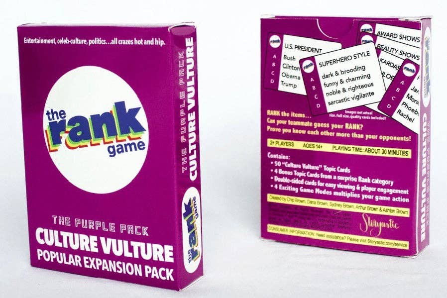 The Rank Game- Expansion Pack: Culture Vulture (Purple Pack)