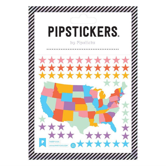Fuzzy U.S.A. Stickers