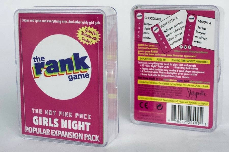 The Rank Game- Expansion & Standalone Pack: Girls Night (Hot Pink Pack)