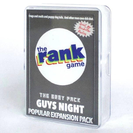 The Rank Game- Expansion & Standalone Pack: Guys Night (Grey