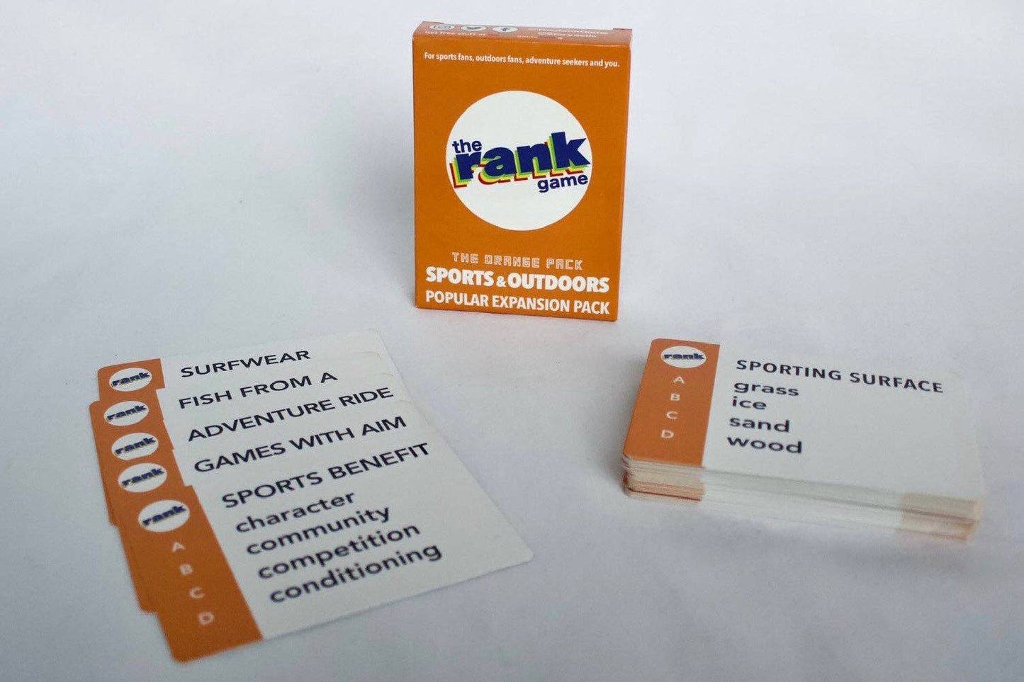 The Rank Game- Expansion Pack: Sports & Outdoors (Orange Pack)