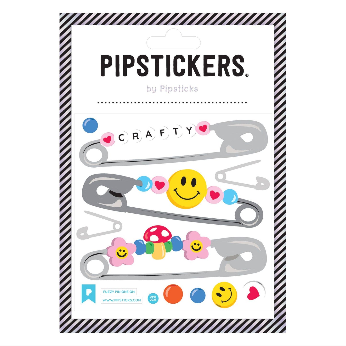 Fuzzy Pin One On Stickers
