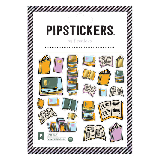Well Read Holographic Gold Foil PVC Sticker